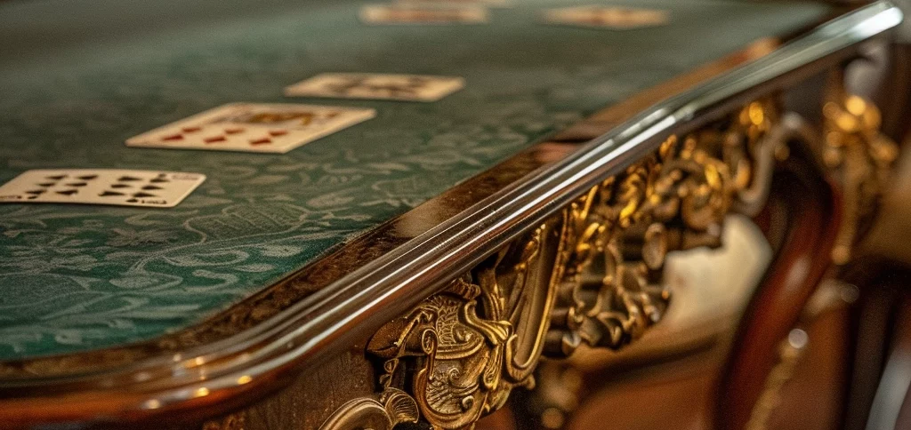 A baroque style card playing table